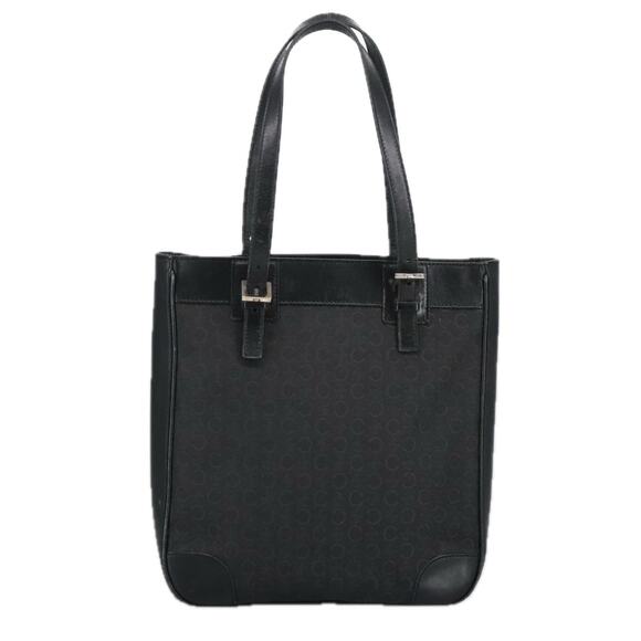 CELINE C Macadam Canvas Shoulder Bag Black - Picture 13 of 16